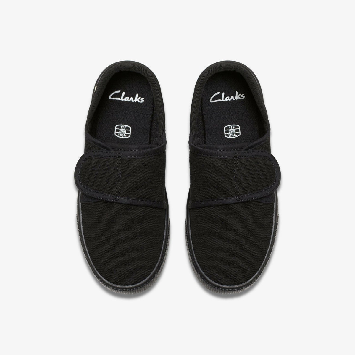 Clarks Kids Hopper Run Black Fabric