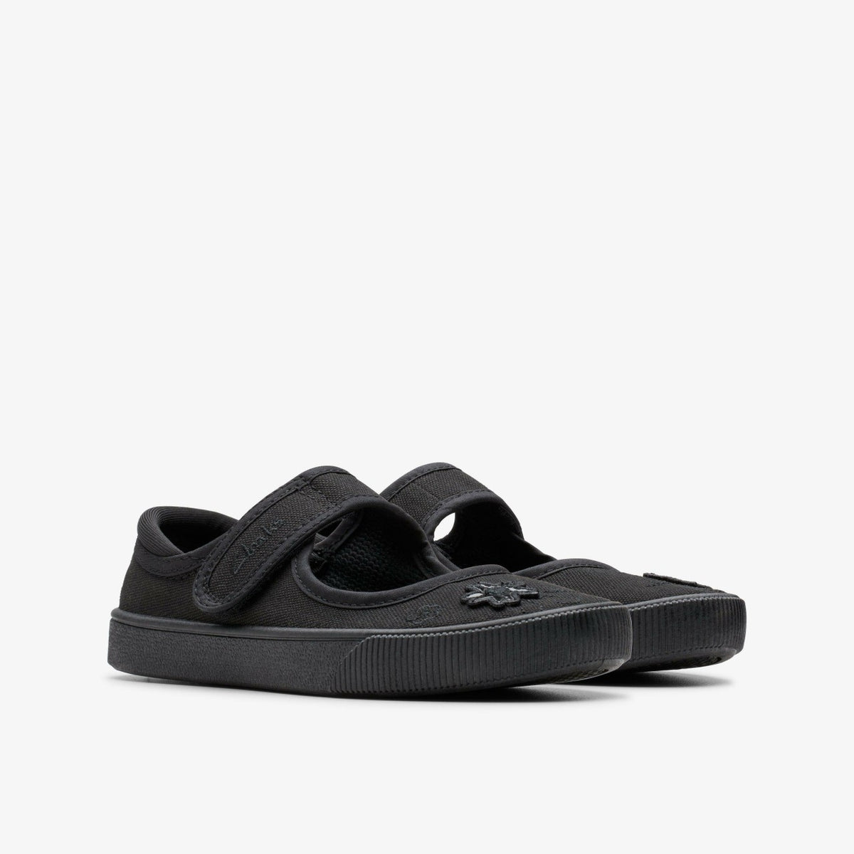 Clarks Kids Hopper Go Black Fabric