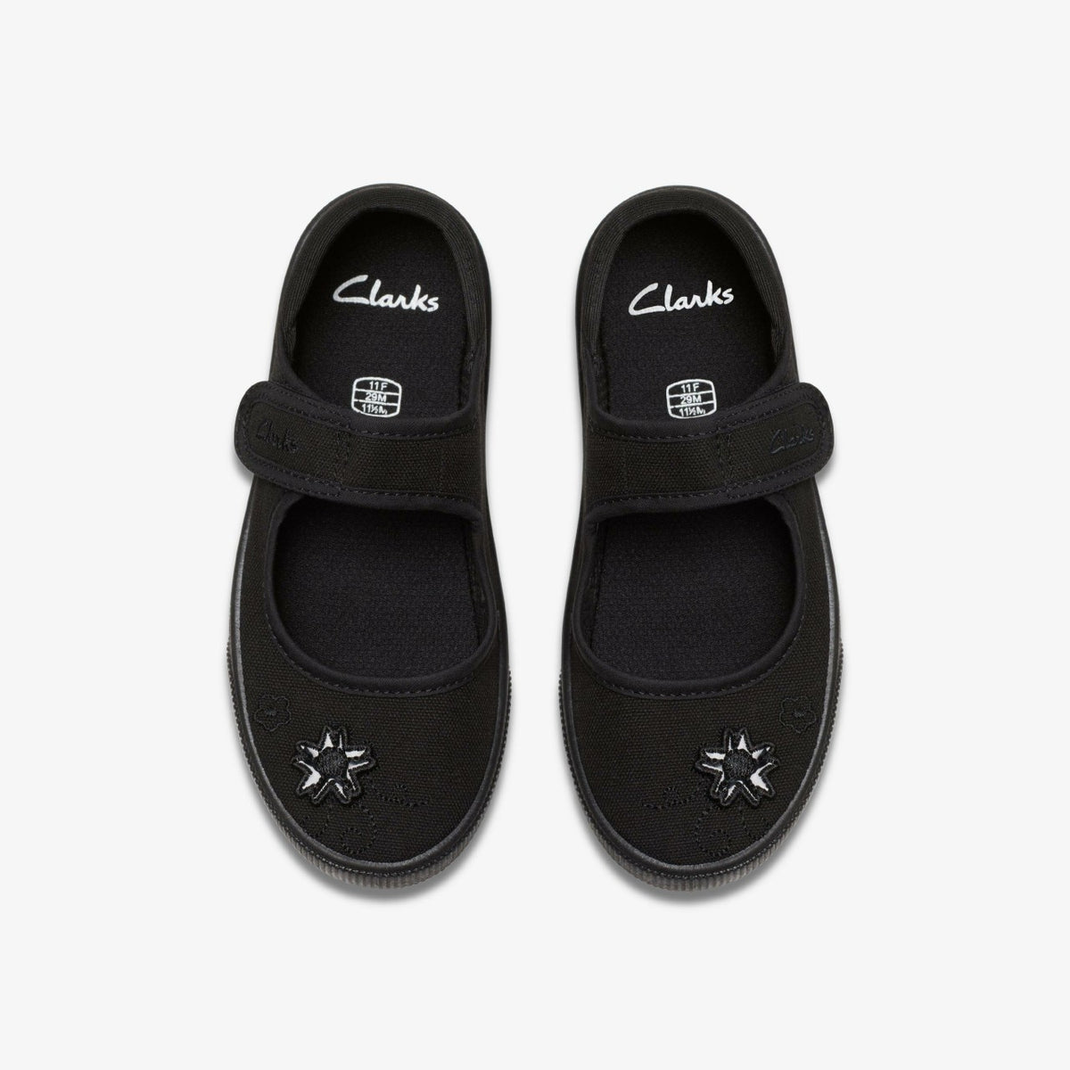 Clarks Kids Hopper Go Black Fabric