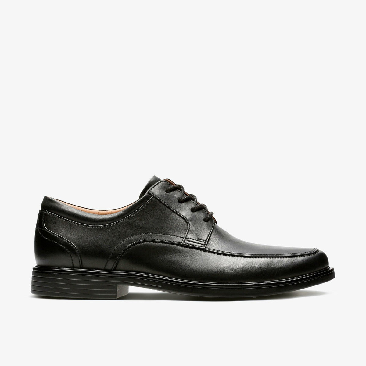 Clarks Men Un Aldric Park Black Leather