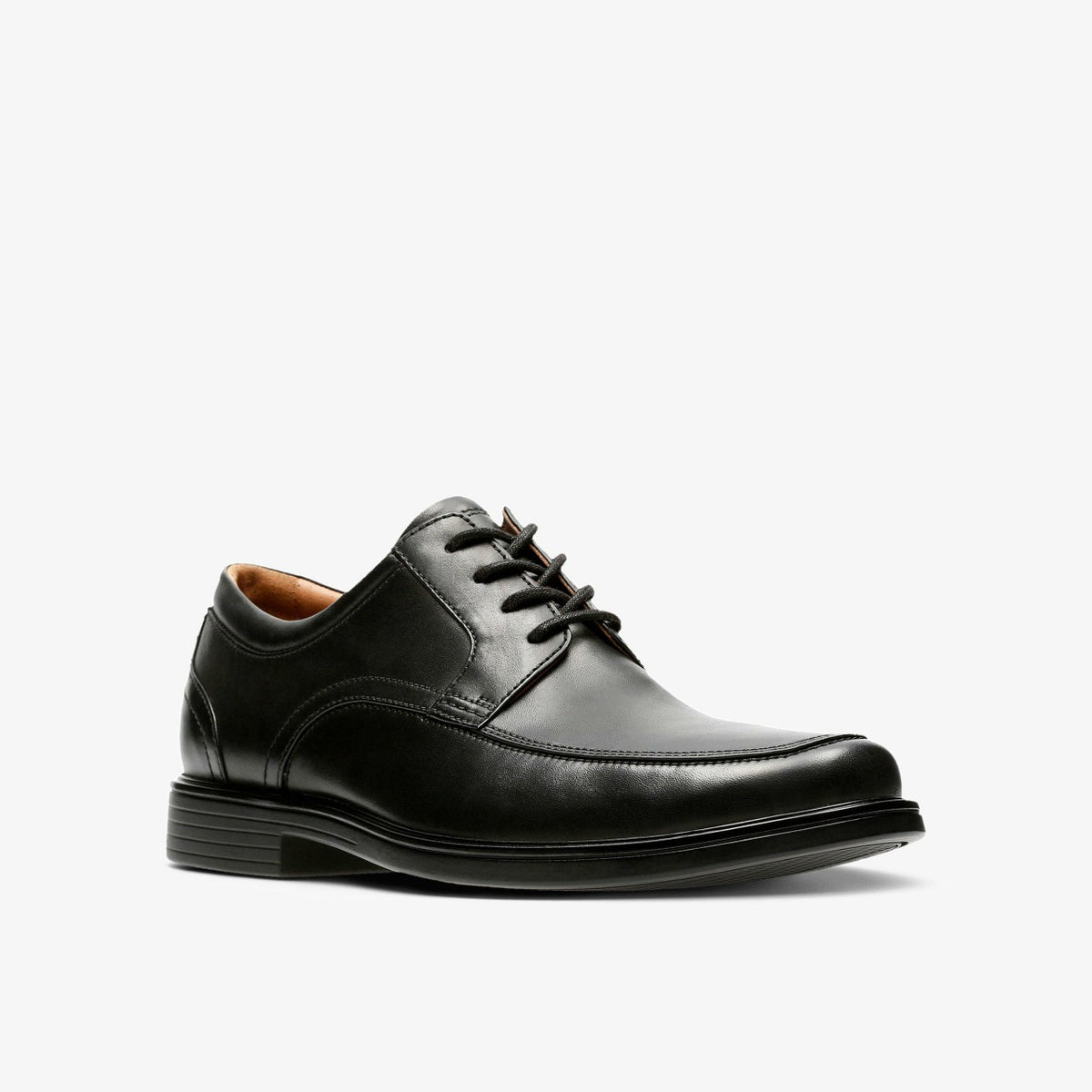 Clarks Men Un Aldric Park Black Leather