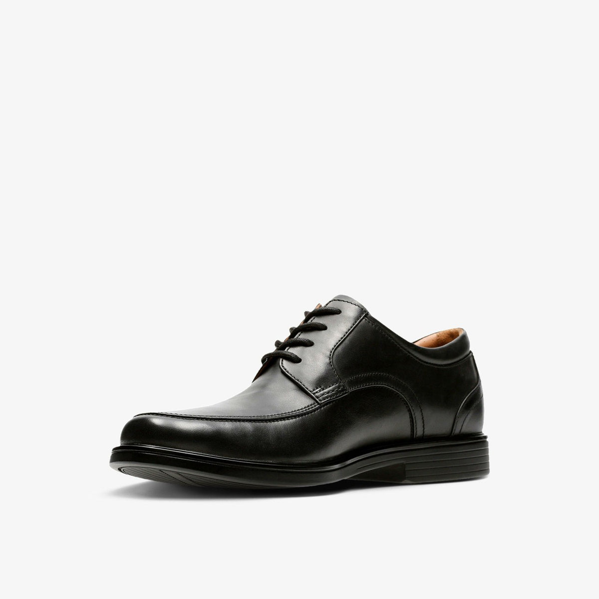 Clarks Men Un Aldric Park Black Leather