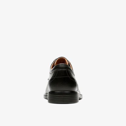 Clarks Men Un Aldric Park Black Leather