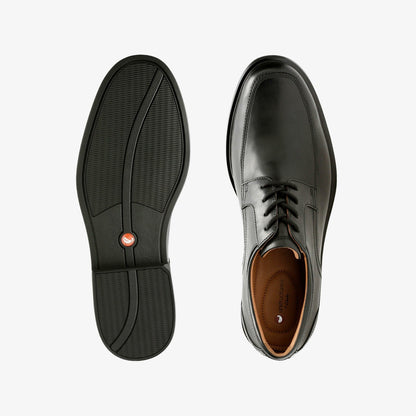 Clarks Men Un Aldric Park Black Leather