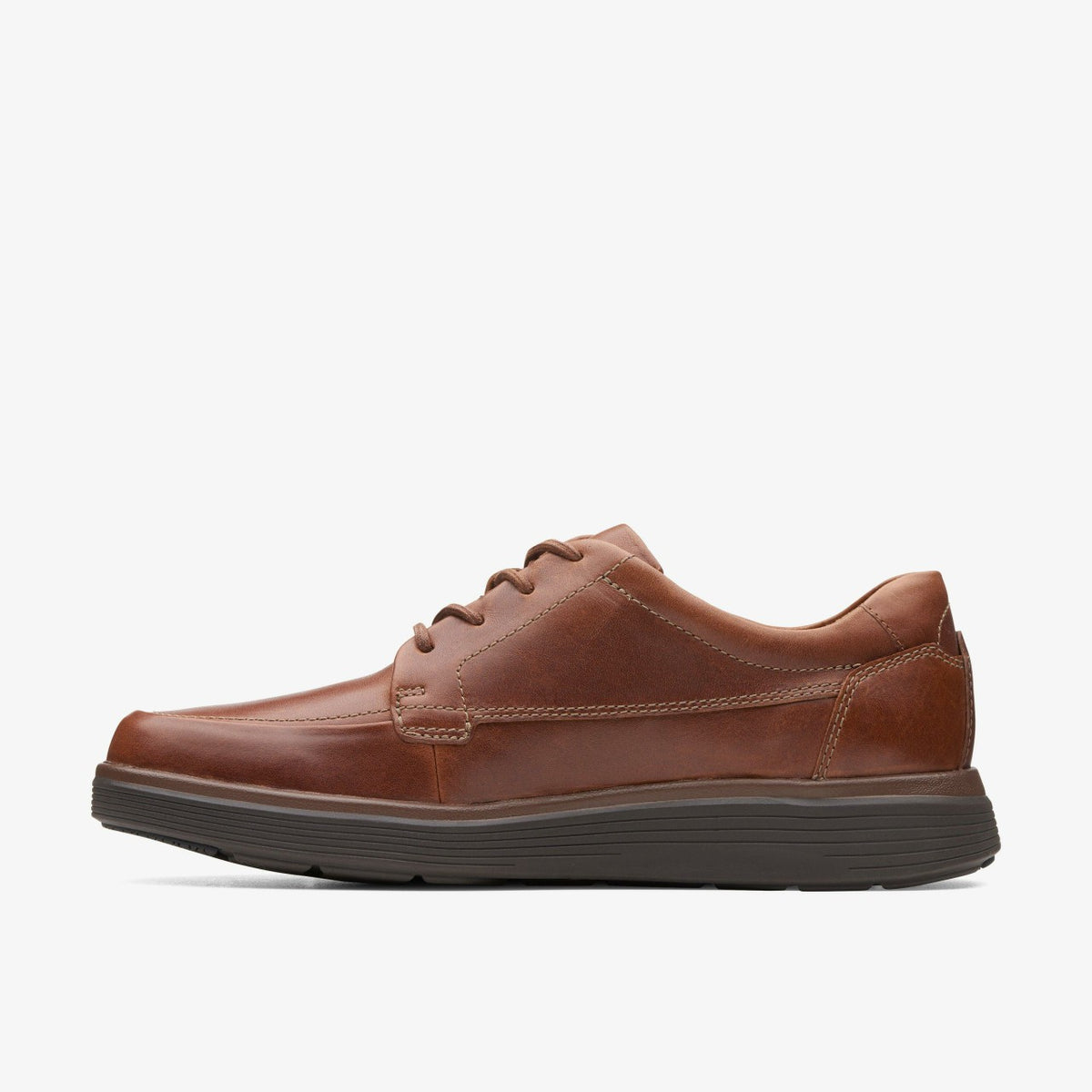 Clarks Men Un Abode Ease Dark Tan Leather