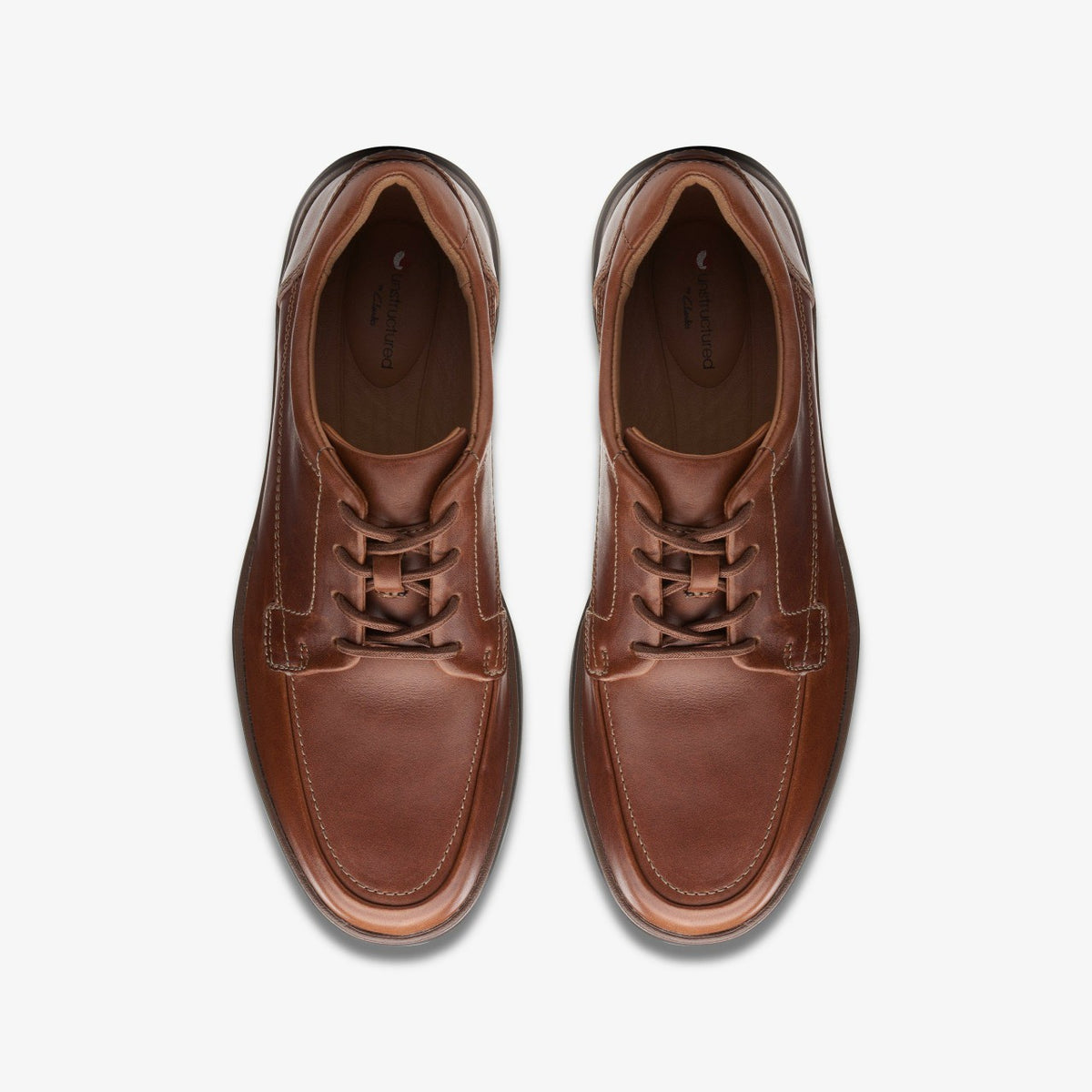 Clarks Men Un Abode Ease Dark Tan Leather