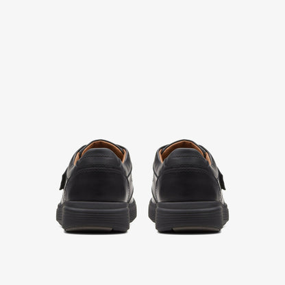 Clarks Men Un Abode Strap Loafer Black Leather