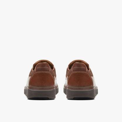Clarks Men Un Abode Go Loafer Dark Tan Leather