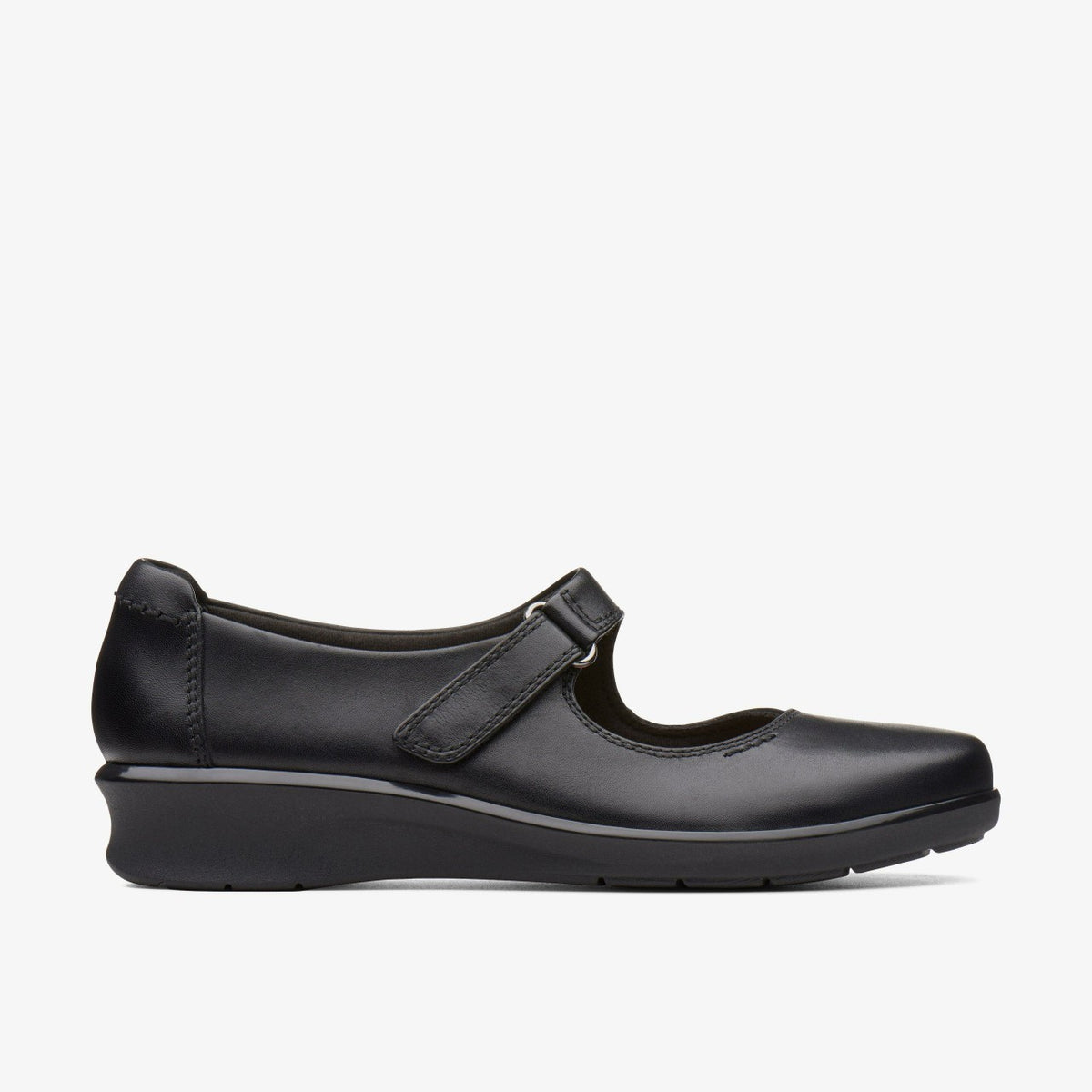 Clarks Women Hope Henley Black Leather