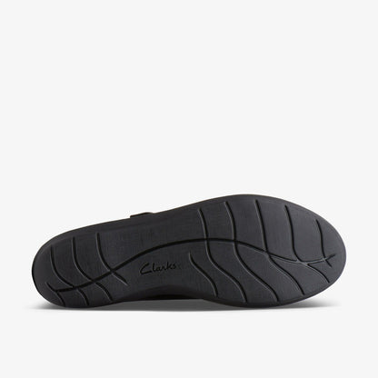 Clarks Women Hope Henley Black Leather