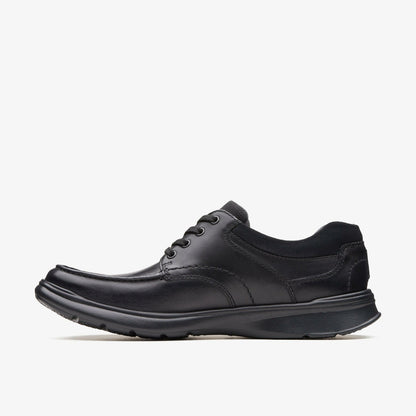 Clarks Men Cotrell Edge Black Smooth Leather