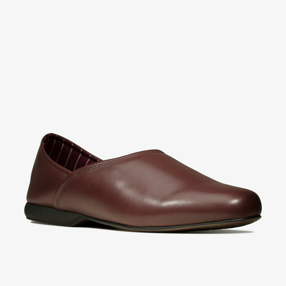 Clarks Men Harston Elite Slipper Burgundy Leather