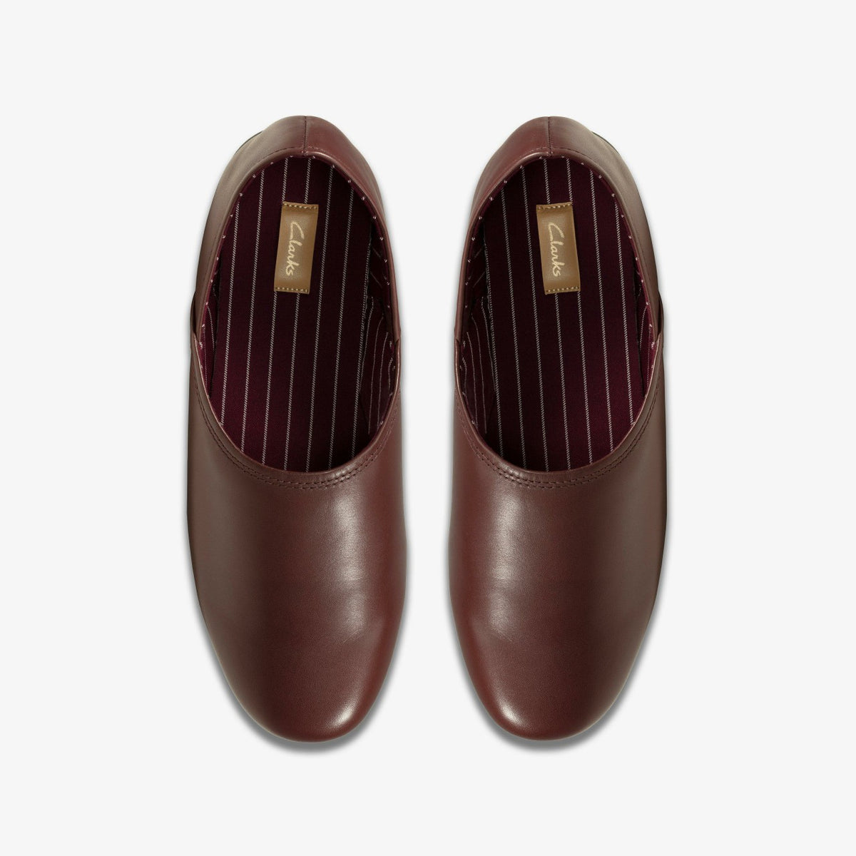 Clarks Men Harston Elite Slipper Burgundy Leather