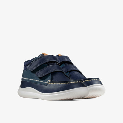 Clarks Kids Crest Tuktu Toddler Navy Leather