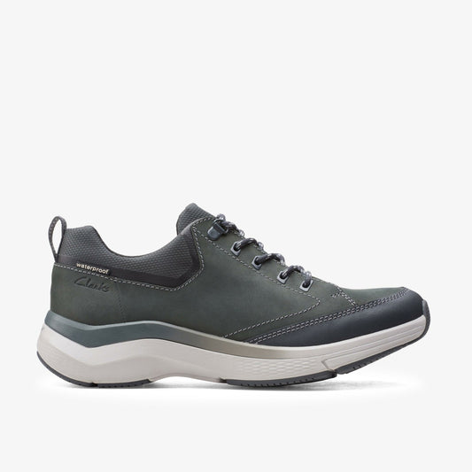 Clarks Men Wave 2.0 Vibe Dark Grey Nubuck