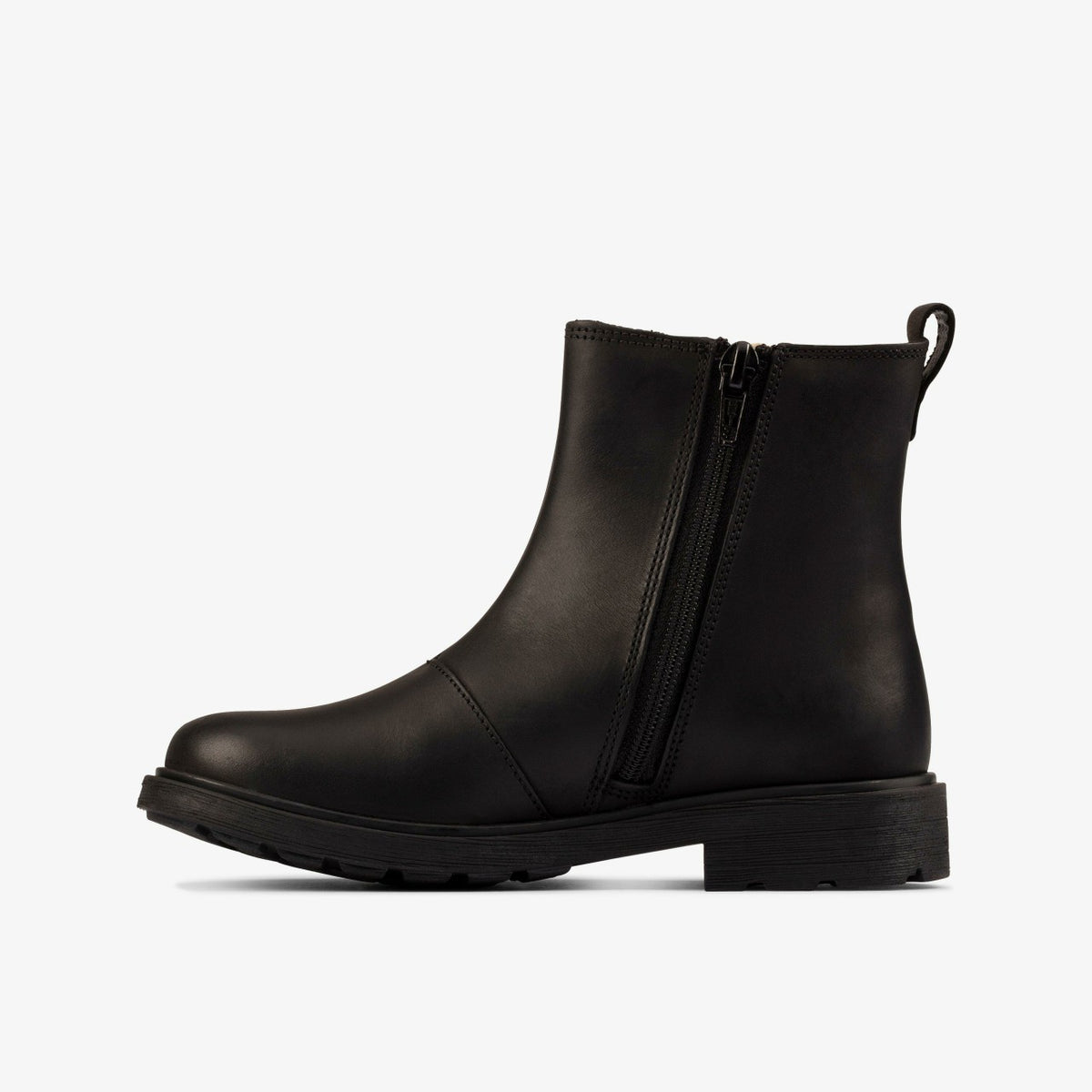 Clarks Kids Astrol Orin Kid Black Leather