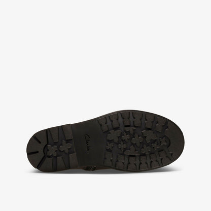 Clarks Kids Astrol Orin Kid Black Leather