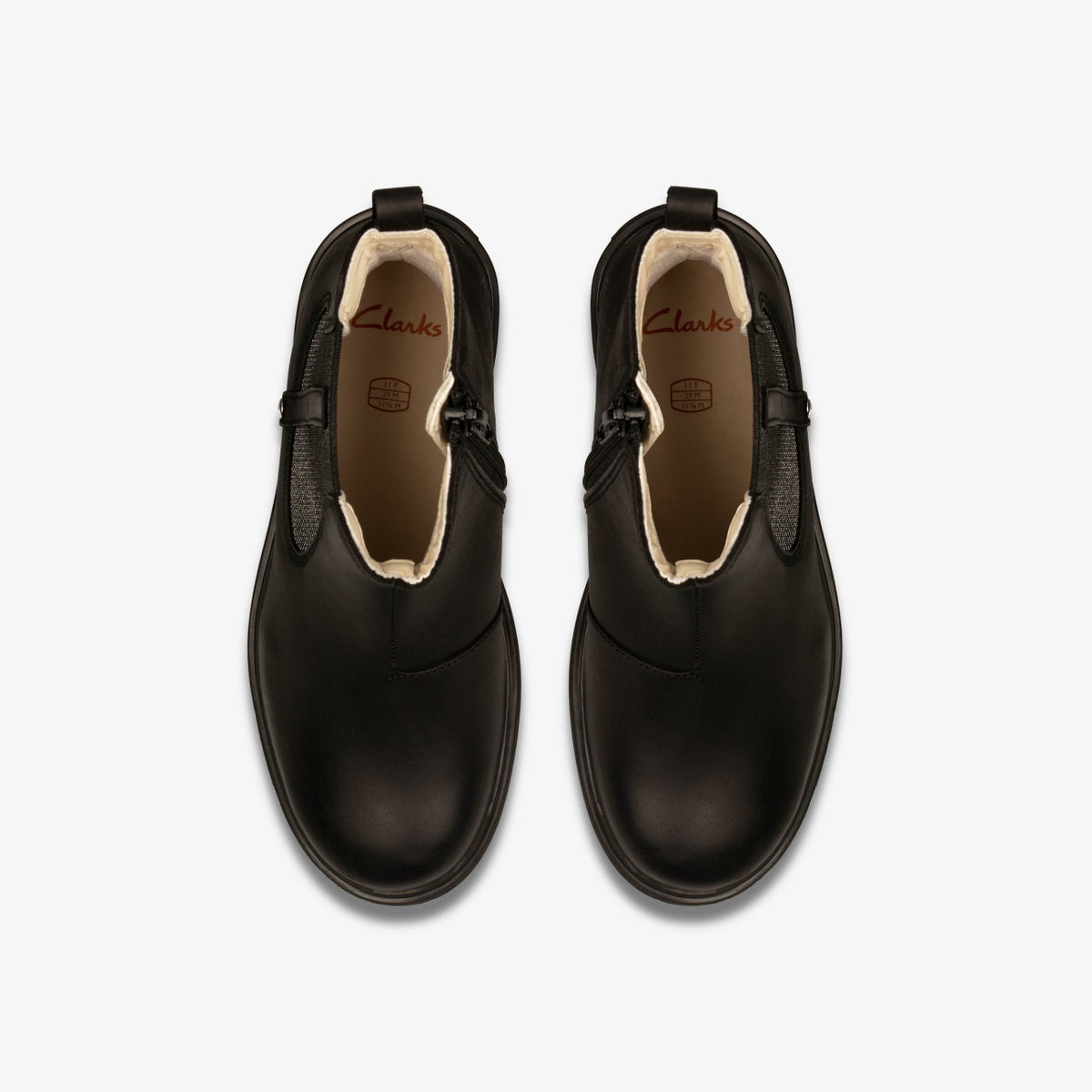 Clarks Kids Astrol Orin Kid Black Leather