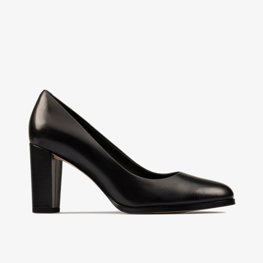 Clarks Women Kaylin Cara 2 Black Leather