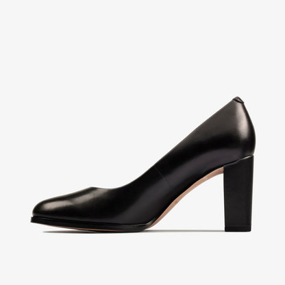 Clarks Women Kaylin Cara 2 Black Leather