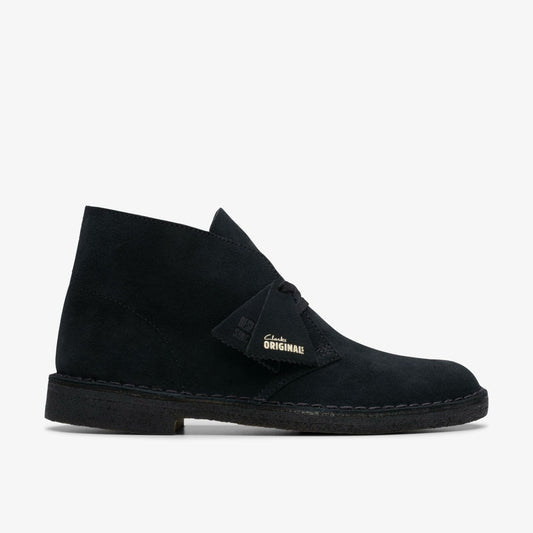 Clarks Men Desert Boot Black Suede