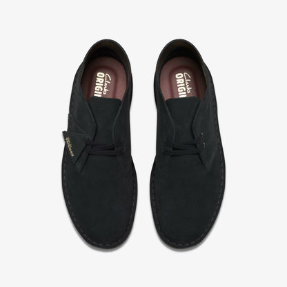 Clarks Men Desert Boot Black Suede