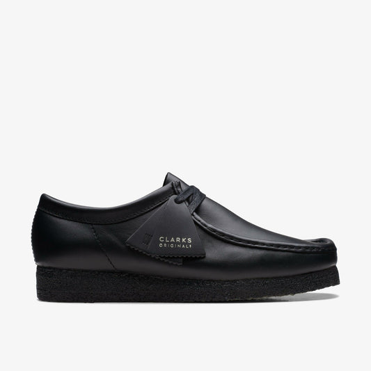 Clarks Men Wallabee Black Leather