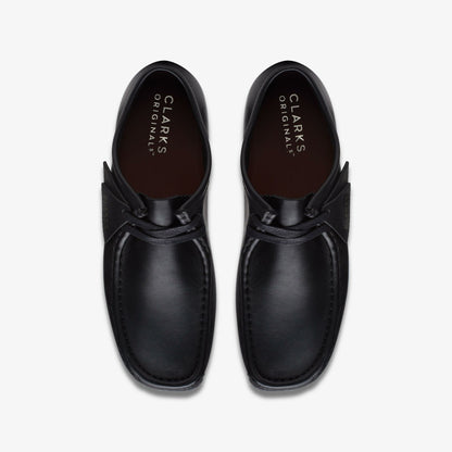 Clarks Men Wallabee Black Leather