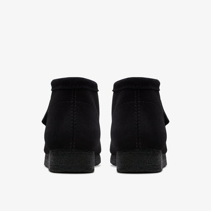 Clarks Men Wallabee Boot Black Suede