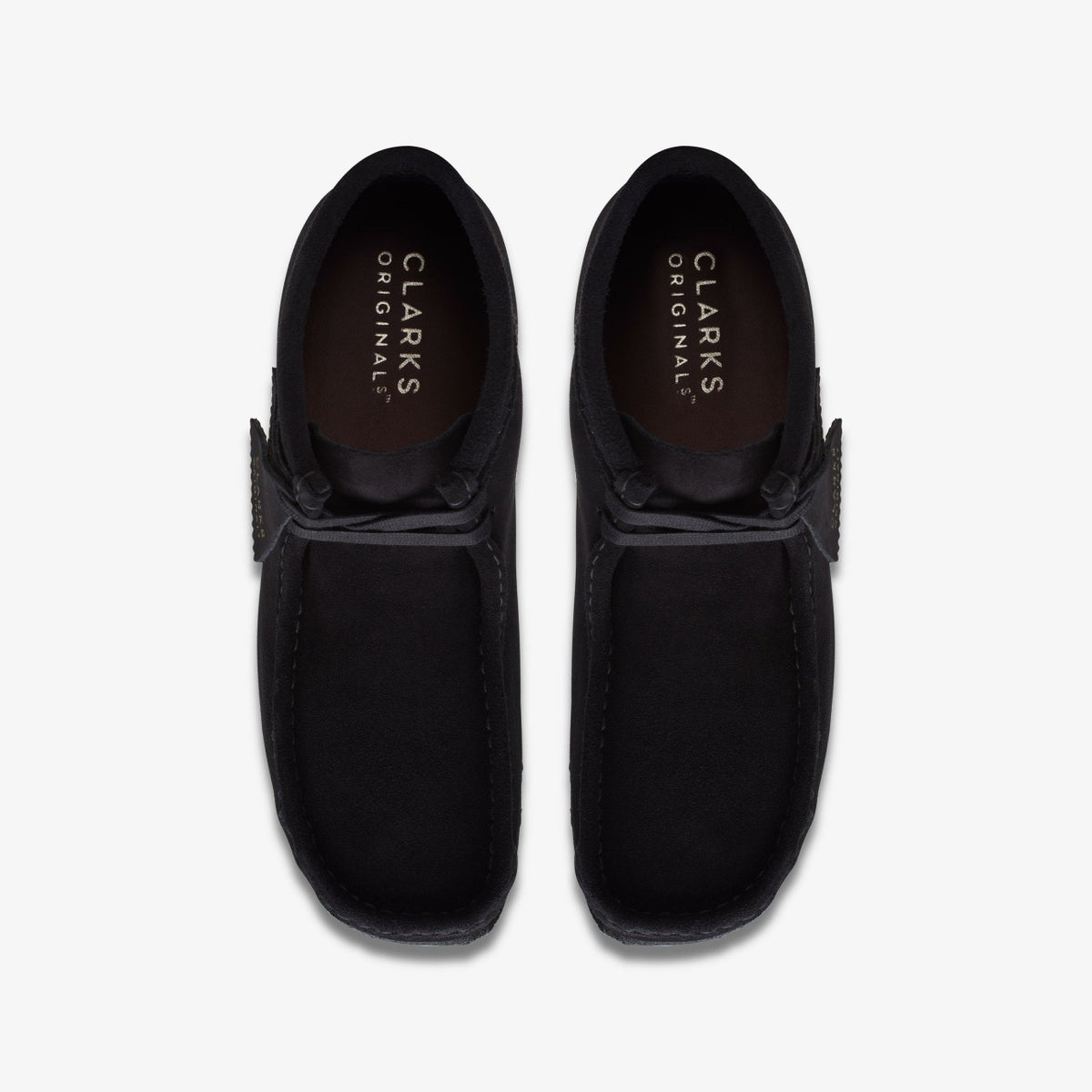 Clarks Men Wallabee Boot Black Suede