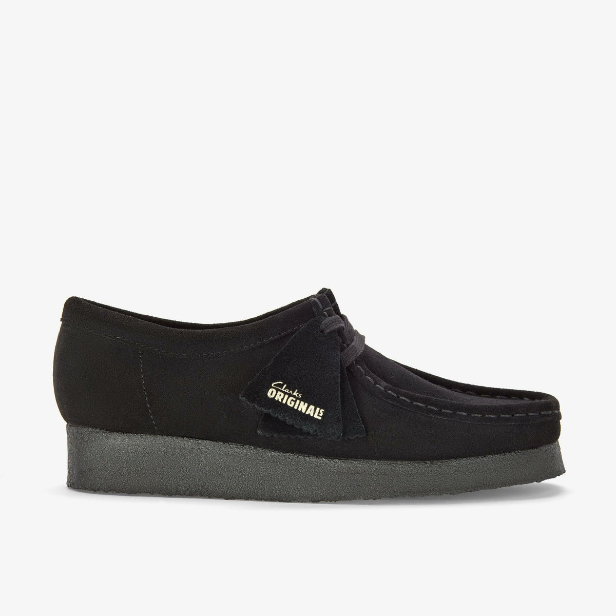 Clarks Men Wallabee Black Suede