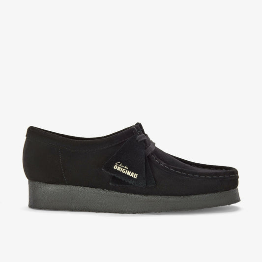 Clarks Men Wallabee Black Suede