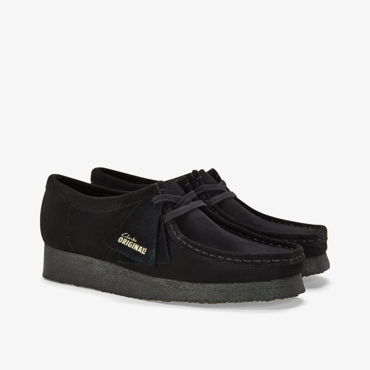 Clarks Men Wallabee Black Suede