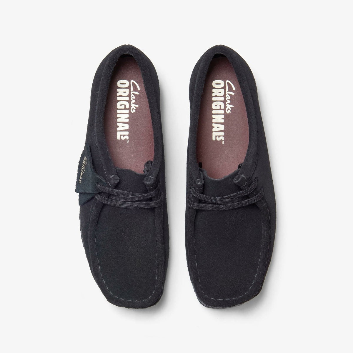 Clarks Men Wallabee Black Suede