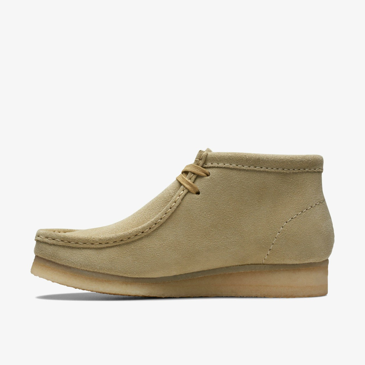 Clarks Women Wallabee Boot Maple Suede