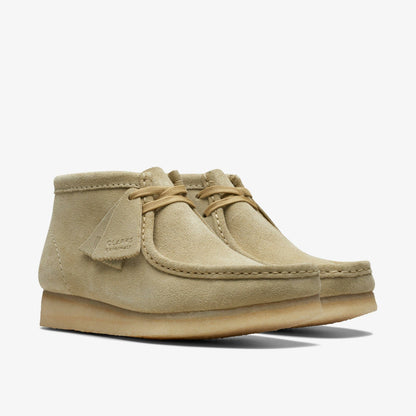 Clarks Women Wallabee Boot Maple Suede