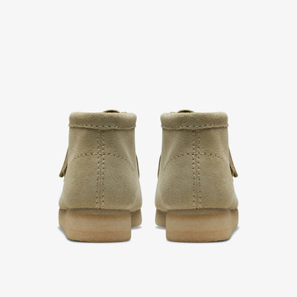 Clarks Women Wallabee Boot Maple Suede
