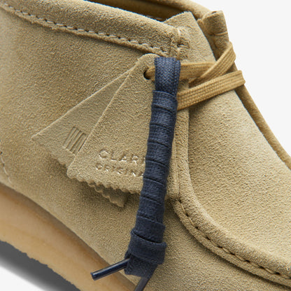 Clarks Women Wallabee Boot Maple Suede