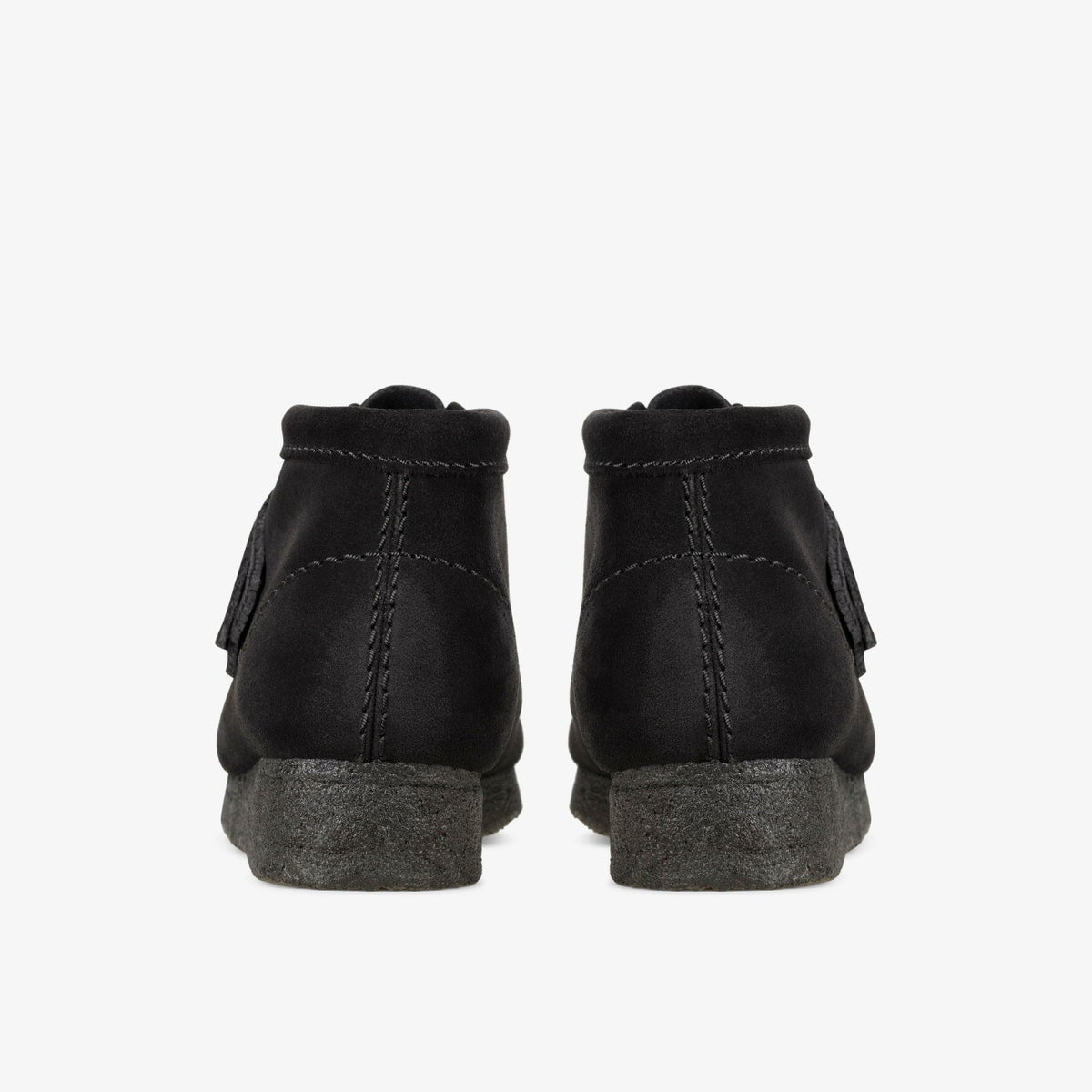 Clarks Women Wallabee Boot Black Suede