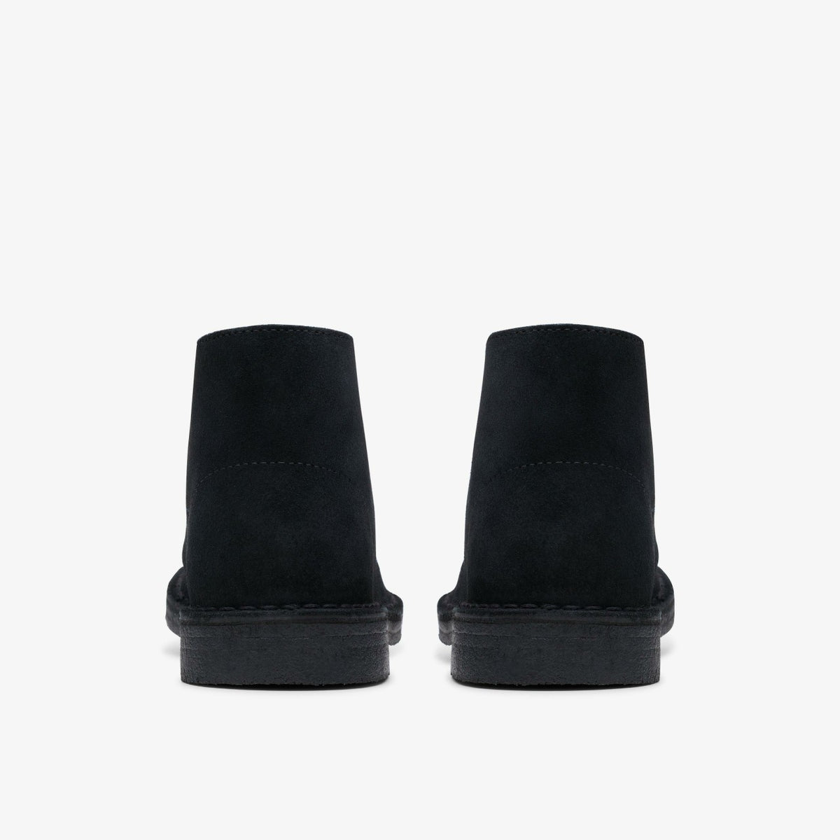 Clarks Women Desert Boot Black Suede