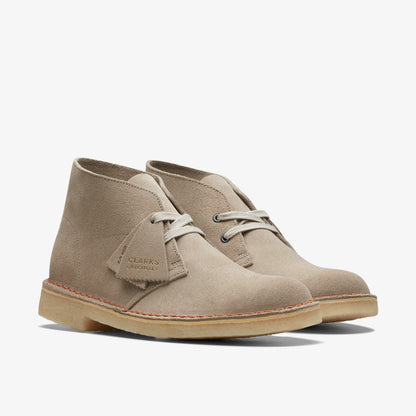 Clarks Women Desert Boot Sand Suede