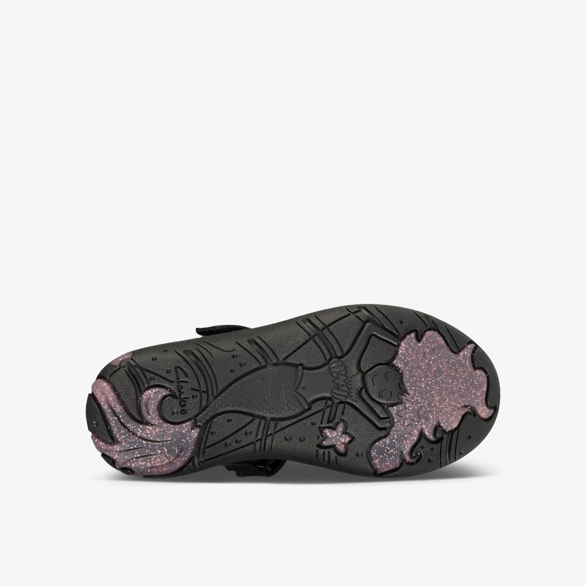 Clarks Kids Sea Shimmer Toddler Black Leather