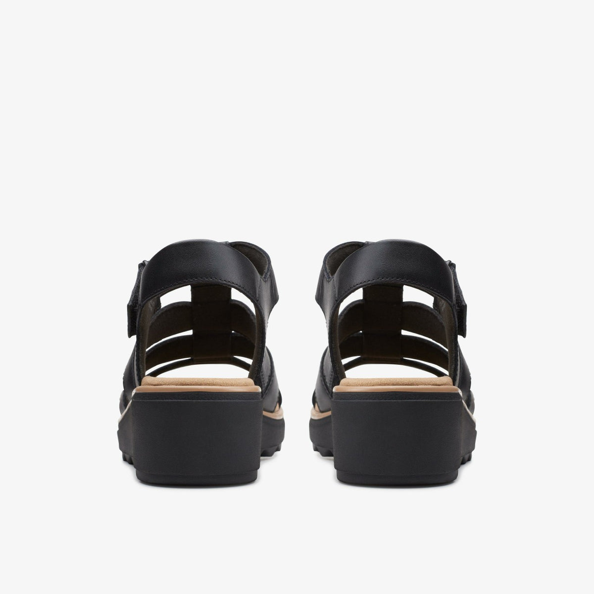 Clarks Women Jillian Quartz Black Leather