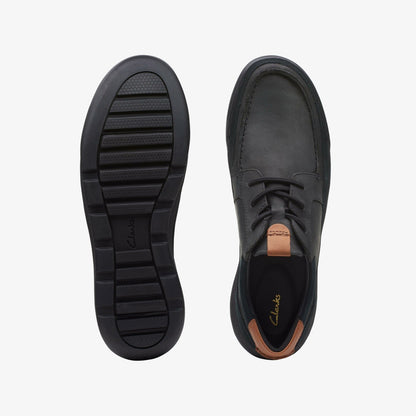 Clarks Men Ashcombe Craft Black Leather