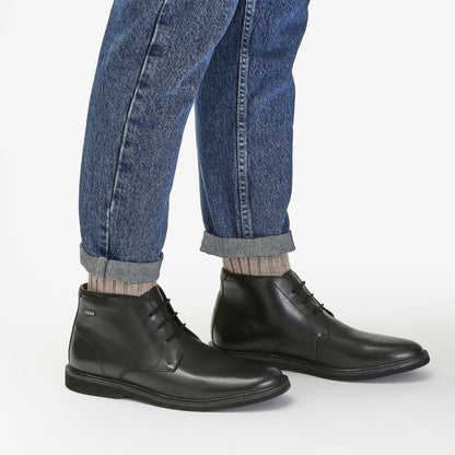 Clarks Men Atticus LT Hi GORE-TEX Black Leather