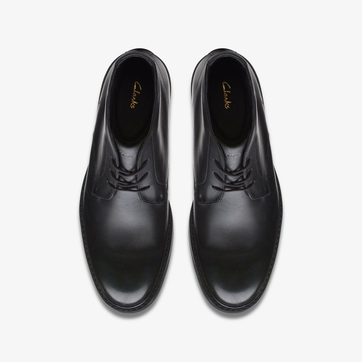 Clarks Men Atticus LT Hi GORE-TEX Black Leather