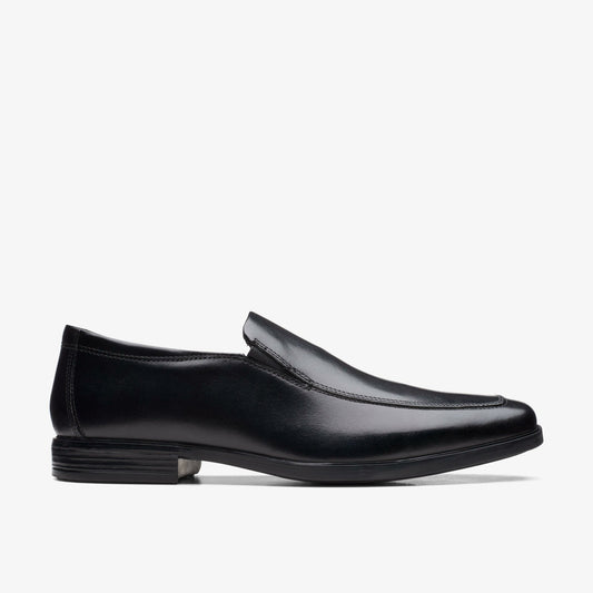 Clarks Men Howard Edge Loafer Black Leather