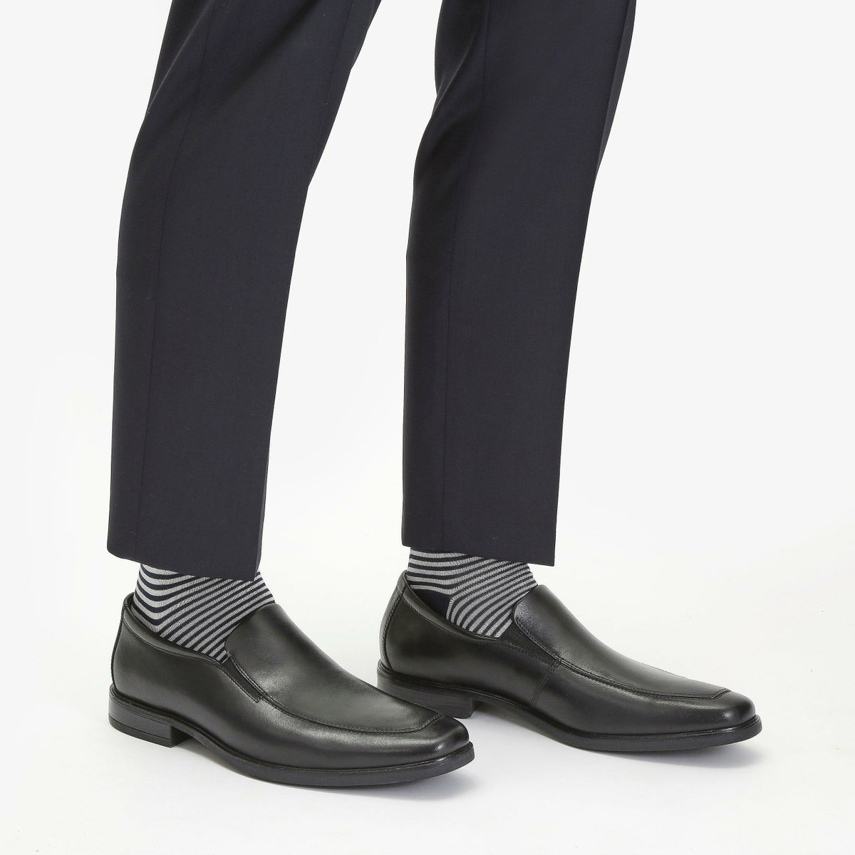 Clarks Men Howard Edge Loafer Black Leather