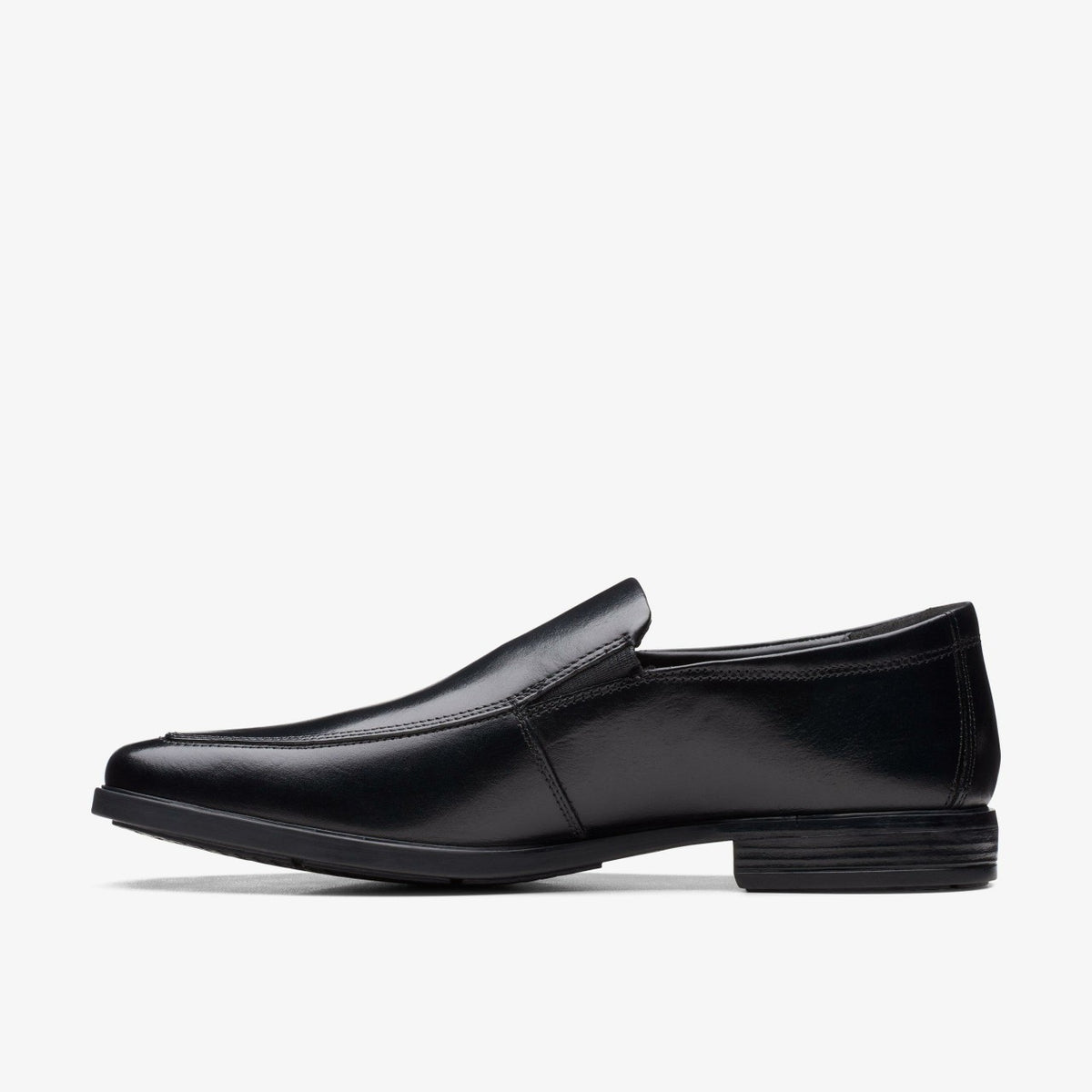 Clarks Men Howard Edge Loafer Black Leather
