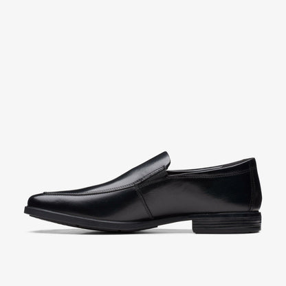 Clarks Men Howard Edge Loafer Black Leather